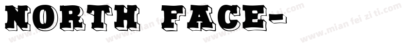 north face字体转换